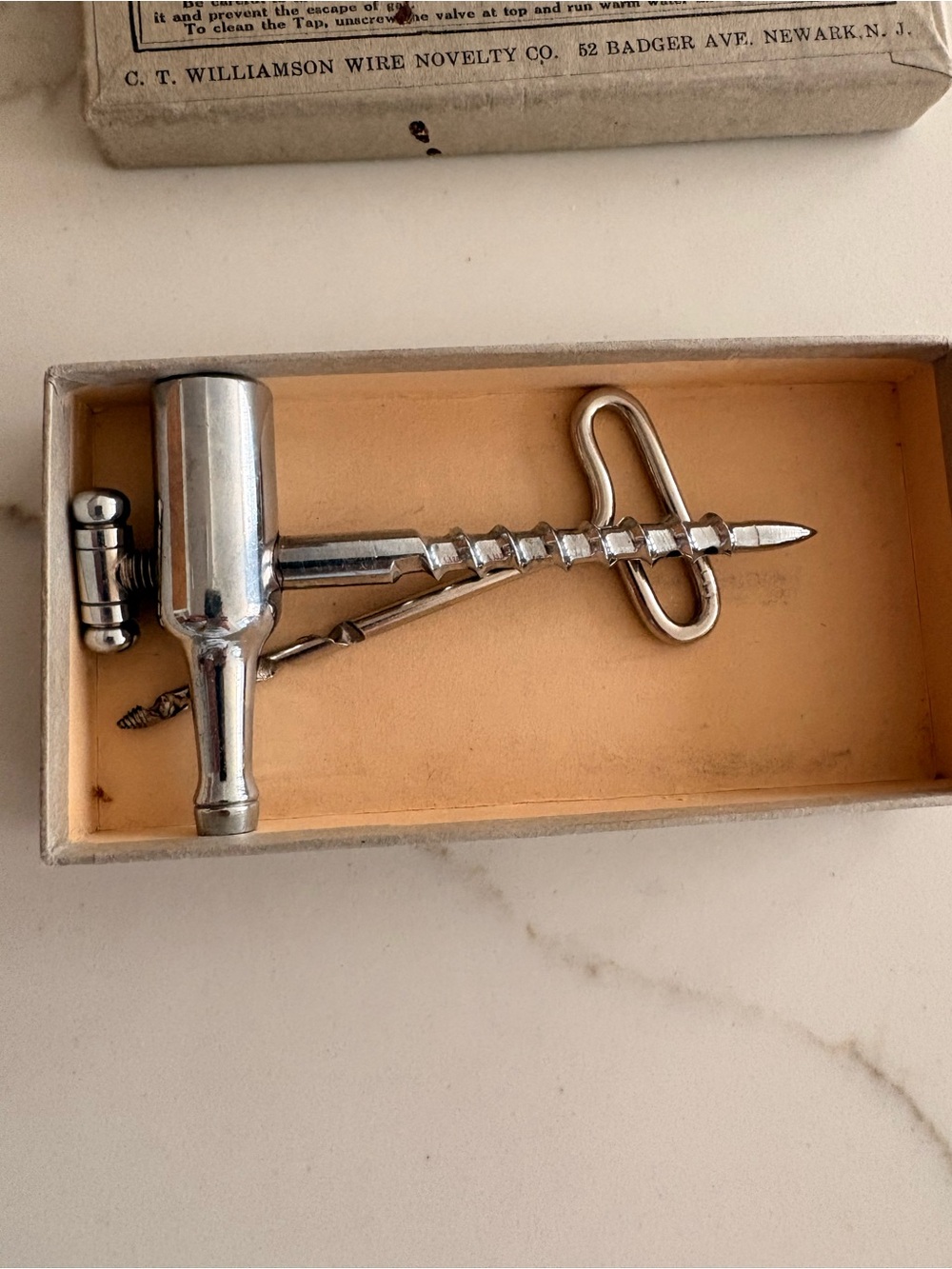Vintage Champagne Tap with original box